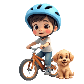 Boys Girls Cute Puppy Sticker