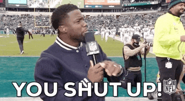 Kevin Hart Shut Up GIF by NFL