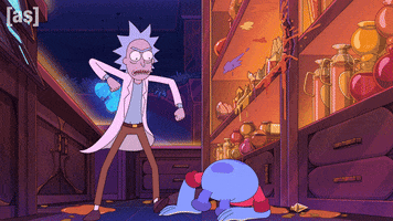 Rick And Morty Punch GIF by Adult Swim