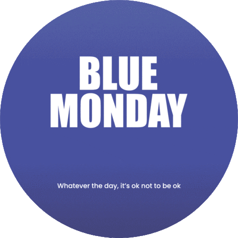 Blue Monday Sticker by DCMS