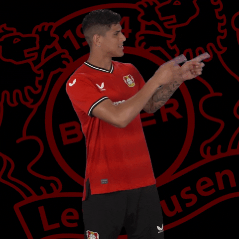 Pointing Check It Out GIF by Bayer 04 Leverkusen