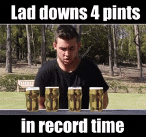 fantasyphish beer chug pint GIF