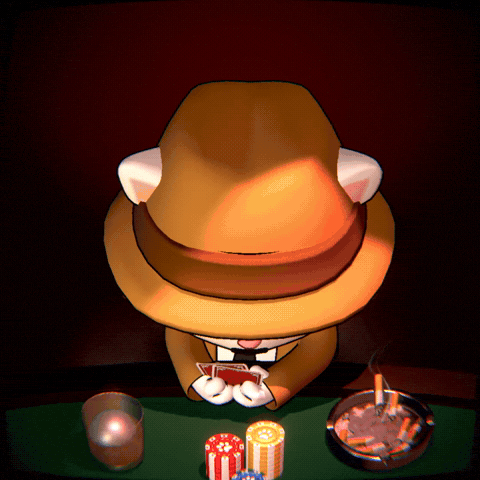 Cat Poker GIF