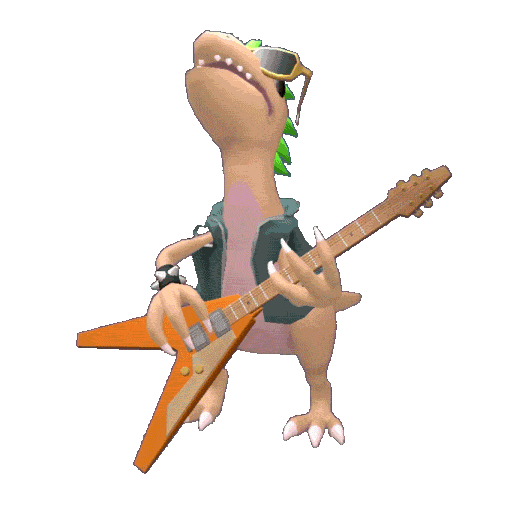 Guitar Punk Sticker by Pieces Games