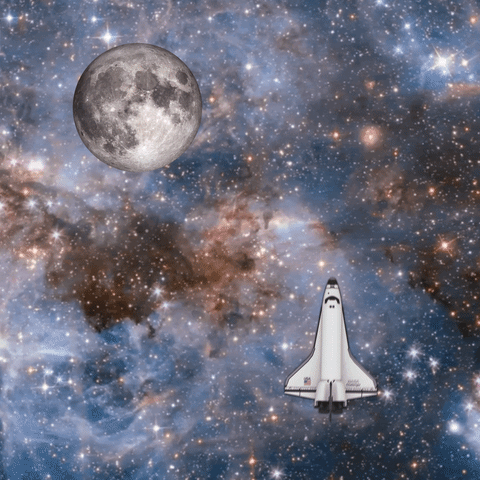 To The Moon Space GIF by Visual Smugglers thumbnail