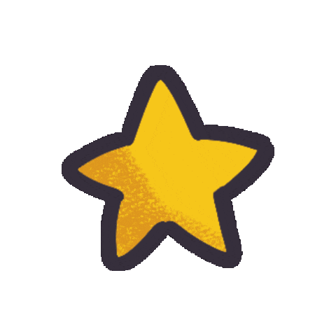 Yellow Star Sticker by POLARIS Convention
