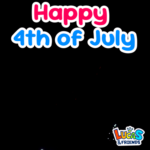 Celebrate Independence Day GIF by Lucas and Friends by RV AppStudios
