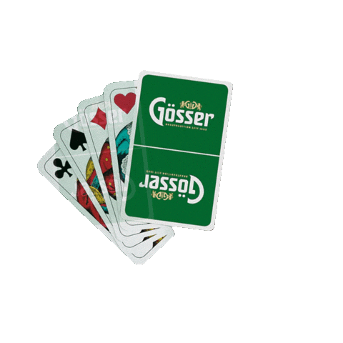 Spielkarten Sticker by Gösser
