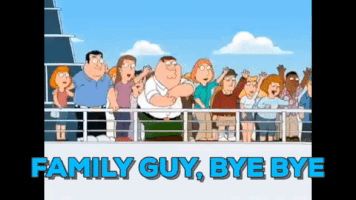 BijZus boat family guy bye bye GIF