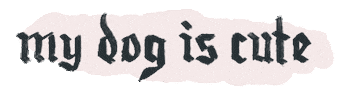 Dog Sticker