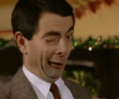 Mr Bean Christmas GIF