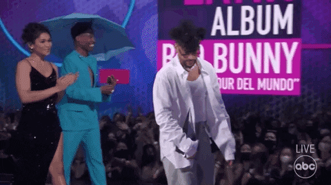 Bad Bunny GIF by AMAs - Find & Share on GIPHY