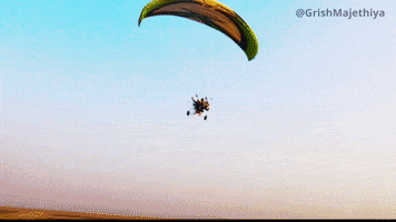 Paragliding Paramotor GIF by Grish Majethiya