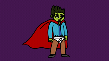 Winding Super Hero GIF by herbertonic