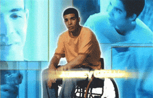 aubrey graham wheelchair GIF