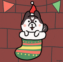 Merry Christmas Dog GIF by 大姚Dayao