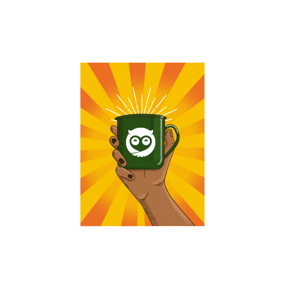 Sleepy Owl Coffee Sticker