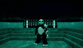 Panda Standing GIF by Endangered Labs
