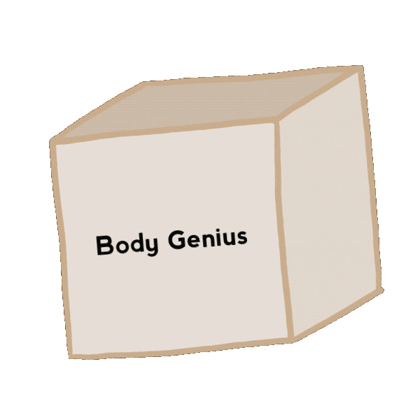 Box Shipping Sticker by My body genius
