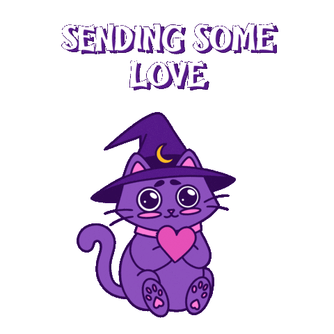 I Love You Kiss Sticker by Spooks The Cat