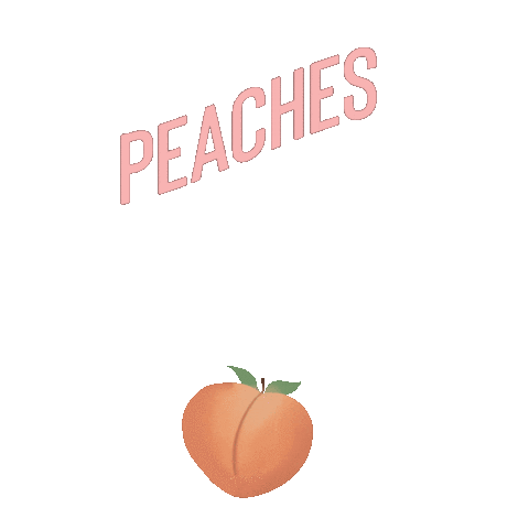 Peach Sticker by Lindsey Harrod