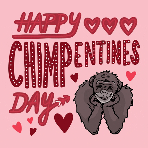 Valentines Day GIF by Save the Chimps