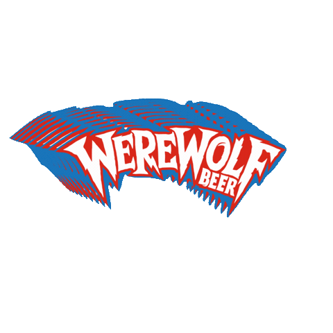 Werewolf Beer Sticker