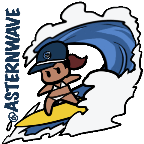 Astern Wave Sticker