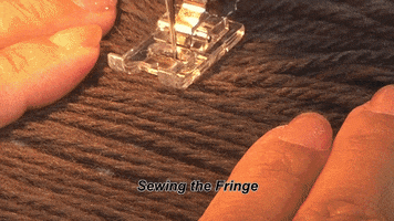 soseweasy fringe sewing bath mat sewing projects GIF