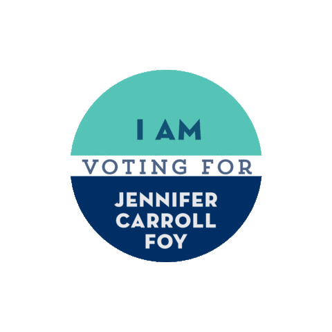 Voting Sticker by Jennifer Carroll Foy