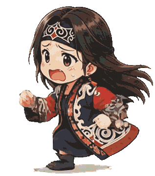On My Way Running Sticker by Ainu Ekashina