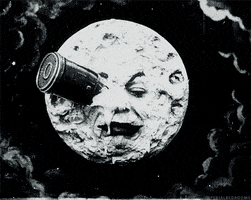 a trip to the moon GIF