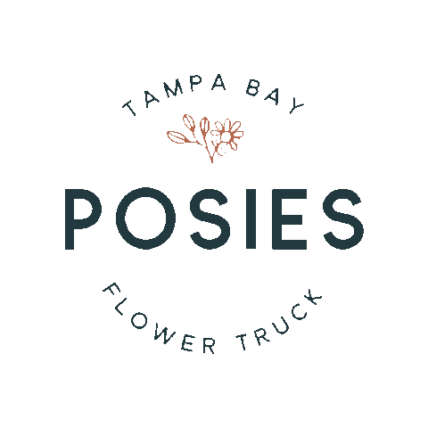 Posies Flower Truck Sticker