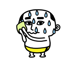Awkward Summer Sticker by kwaesam
