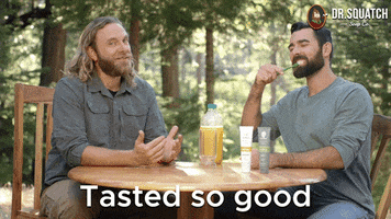 Brushing Teeth Tastes Good GIF by DrSquatchSoapCo