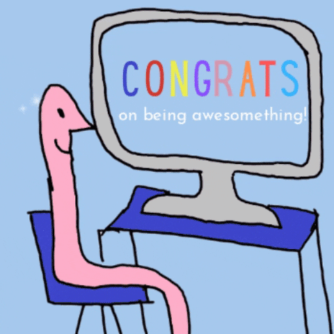 Well Done Thank You GIF by Caroline - The Happy Sensitive