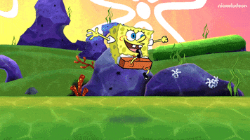 Rock Sweat GIF by SpongeBob SquarePants