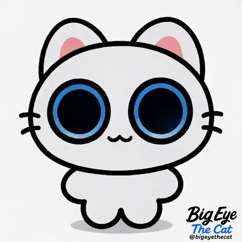 Cute Animation Bigeyes GIF