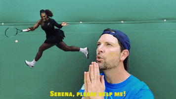 Serena Williams Reaction GIF by Chris Mann