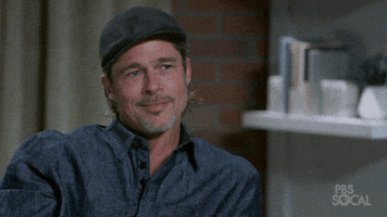 Brad Pitt Flirt GIF by PBS SoCal