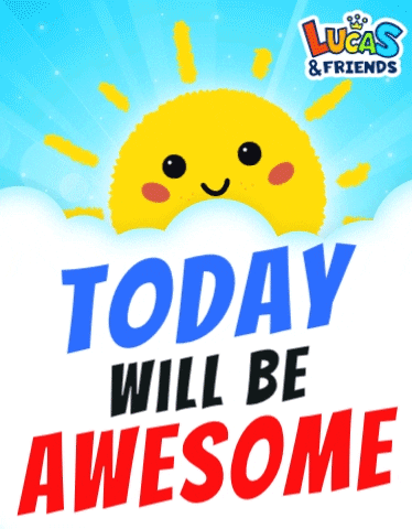 Good Day Smile GIF by Lucas and Friends by RV AppStudios