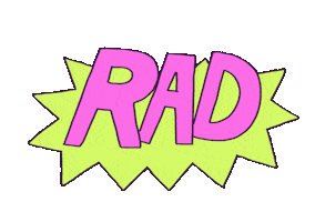Rad Sticker by nonolottie