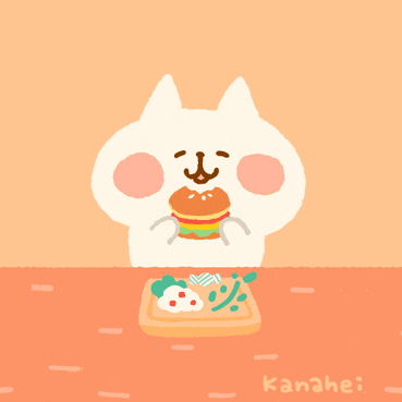 Lunch Hamburger GIF by Kanahei