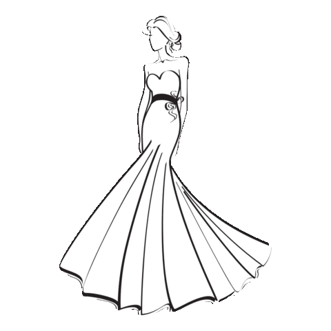 Wedding Dress Marriage Sticker by The Wedding Shoppe