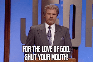 Saturday Night Live Shut Up GIF
