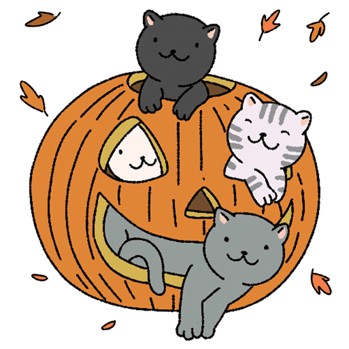 Halloween Cats Sticker by HyperBeard