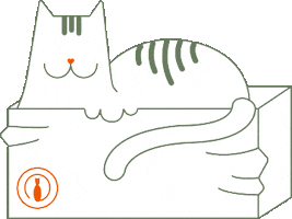 Catbox Cattail Sticker by Katzentempel