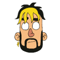 Cartoon Face Sticker by Scruff of the Neck