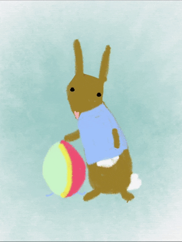 Easter Bunny Spring GIF by Kimmy Ramone