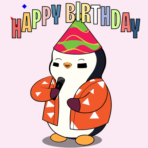Happy Birthday Singing GIF by Pudgy Penguins